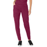 Landau Proflex Women's Banded-Bottom Jogger Pants with Elastic Waistband + 7 Pockets - WINE / Sizes XS - 5XL