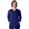 Landau Proflex Women's Snap Front Jacket - TRUE NAVY / Sizes XXS - 5XL