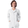 Landau Proflex Women's Snap Front Jacket - WHITE / Sizes XXS - 5XL