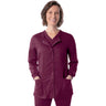 Landau Proflex Women's Snap Front Jacket - WINE / Sizes XXS - 5XL