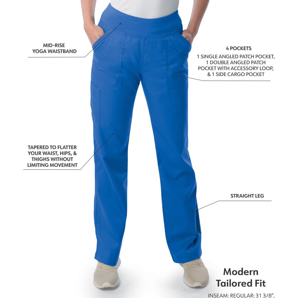 Landau Proflex Women's Straight-Leg Yoga Pants + 4 Pockets - ROYAL
