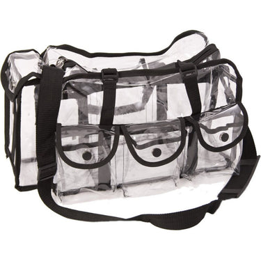 Large Carry Clear Set Bag With 6 External Pockets, Tissue Holder And Shoulder Strap by TruCase