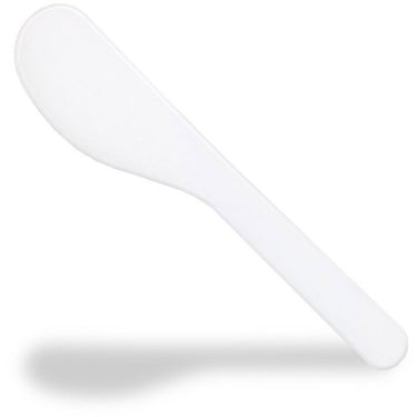 Large Head Plastic Spatula - White - 5" Long / 100 per Bag X 10 Bags = 1,000 Spatulas