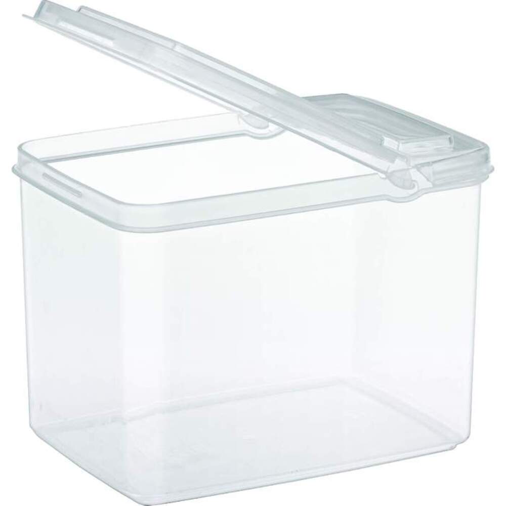 Rectangular Large Container Large Rectangle Container with Flip Top Lid - Clear - 42 oz. / Case of ...