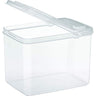 Large Rectangle Container with Flip Top Lid - Clear - 42 oz. / Case of 36 Containers