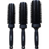 Larisa Love Onyx Ceramic + Ion Round Brush (3 Pack Set)