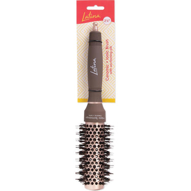 Latina - Ceramic Ionic Brush with Sectioning Pik - 2-1/4"