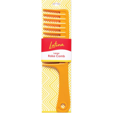 Latina - Imitation Bone Large Rake Comb - 9-3/4"