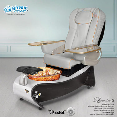 Lavender 3 Pedicure Spa with Upgraded 9690 Chair / Featuring Advanced Massage Therapy by Gulfstream
