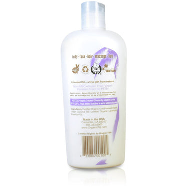 Lavender Certified Organic Coconut Oil for Body & Hair / 12 oz. / Case of 8 Bottles by Organic Fiji by Organic Fiji