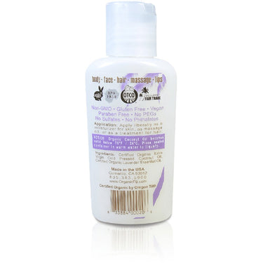 Lavender Certified Organic Coconut Oil for Body & Hair / 3 oz. / Case of 20 Bottles by Organic Fiji by Organic Fiji
