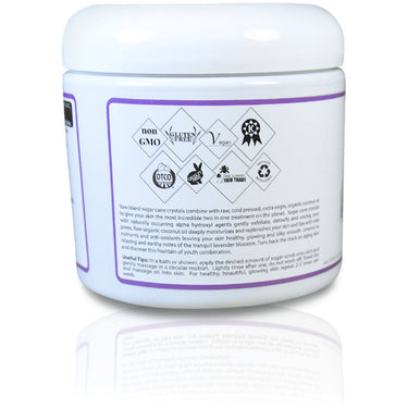 Lavender Certified Organic Sugar Polish / 20 oz. / Case of 8 Jars by Organic Fiji by Organic Fiji