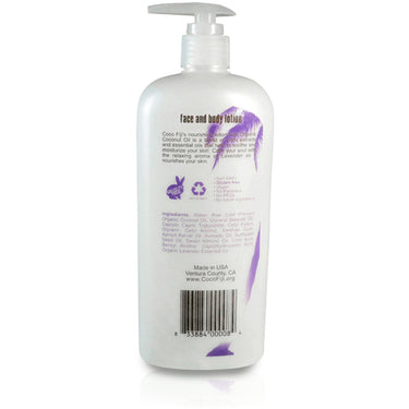 Lavender Face & Body Lotion Infused with Raw Coconut Oil / 12 oz. / Case of 8 Bottles by Organic Fiji by Organic Fiji