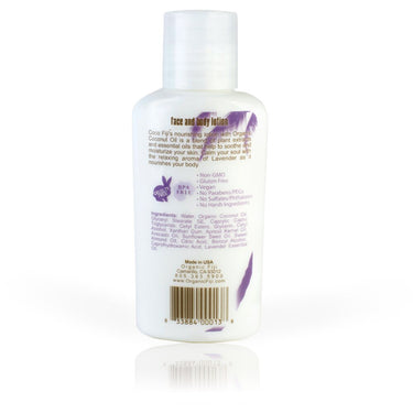 Lavender Face & Body Lotion Infused with Raw Coconut Oil / 3 oz. / Case of 20 Bottles by Organic Fiji by Organic Fiji