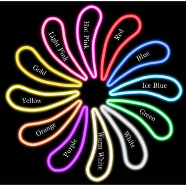LED Flex Neon Sign - Be Fierce, Be Fabulous! / Size: 37"W x 20"H x 1"D / 12 Font Color Options: Dark Blue, Gold, Green, Hot Pink, Light Blue, Light Pink, Orange, Purple, Red, Warm White, White and Yellow