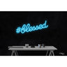 LED Flex Neon Sign - blessed / Size: 30"W x 10"H x 1"D / 12 Font Color Options: Dark Blue, Gold, Green, Hot Pink, Light Blue, Light Pink, Orange, Purple, Red, Warm White, White and Yellow