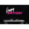 LED Flex Neon Sign - Happy Birthday / Size: 32"W x 15"H x 1"D / 12 Font Color Options: Dark Blue, Gold, Green, Hot Pink, Light Blue, Light Pink, Orange, Purple, Red, Warm White, White and Yellow