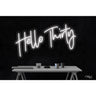 LED Flex Neon Sign - Hello Thirty / Size: 36"W x 16"H x 1"D / 12 Font Color Options: Dark Blue, Gold, Green, Hot Pink, Light Blue, Light Pink, Orange, Purple, Red, Warm White, White and Yellow