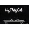 LED Flex Neon Sign - Hey Pretty Girl / Size: 36"W x 12"H x 1"D / 12 Font Color Options: Dark Blue, Gold, Green, Hot Pink, Light Blue, Light Pink, Orange, Purple, Red, Warm White, White and Yellow