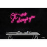 LED Flex Neon Sign - It was always you / Size: 36"W x 17"H x 1"D / 12 Font Color Options: Dark Blue, Gold, Green, Hot Pink, Light Blue, Light Pink, Orange, Purple, Red, Warm White, White and Yellow