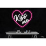 LED Flex Neon Sign - Kiss Me / Size: 24"W x 21"H x 1"D / 12 Font Color Options: Dark Blue, Gold, Green, Hot Pink, Light Blue, Light Pink, Orange, Purple, Red, Warm White, White and Yellow