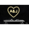 LED Flex Neon Sign - Love Heart / Size: 24"W x 22"H x 1"D / 12 Font Color Options: Dark Blue, Gold, Green, Hot Pink, Light Blue, Light Pink, Orange, Purple, Red, Warm White, White and Yellow