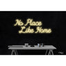 LED Flex Neon Sign - No Place Like Home / Size: 37"W x 15"H x 1"D / 12 Font Color Options: Dark Blue, Gold, Green, Hot Pink, Light Blue, Light Pink, Orange, Purple, Red, Warm White, White and Yellow