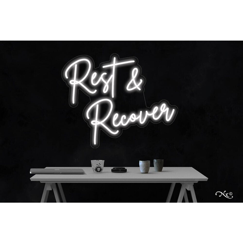 Led Rests LED Flex Neon Sign - Rest & Recover / Size: 30