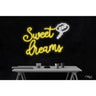 LED Flex Neon Sign - Sweet dreams / Size: 30"W x 19"H x 1"D / 12 Font Color Options: Dark Blue, Gold, Green, Hot Pink, Light Blue, Light Pink, Orange, Purple, Red, Warm White, White and Yellow