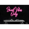 LED Flex Neon Sign - Sweet Vibes Only / Size: 30"W x 20"H x 1"D / 12 Font Color Options: Dark Blue, Gold, Green, Hot Pink, Light Blue, Light Pink, Orange, Purple, Red, Warm White, White and Yellow