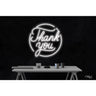LED Flex Neon Sign - Thank You / Size: 24"W x 24"H x 1"D / 12 Font Color Options: Dark Blue, Gold, Green, Hot Pink, Light Blue, Light Pink, Orange, Purple, Red, Warm White, White and Yellow