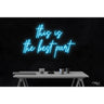 LED Flex Neon Sign - this is the best part / Size: 30"W x 20"H x 1"D / 12 Font Color Options: Dark Blue, Gold, Green, Hot Pink, Light Blue, Light Pink, Orange, Purple, Red, Warm White, White and Yellow