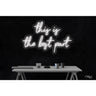LED Flex Neon Sign - this is the best part / Size: 32"W x 21"H x 1"D / 12 Font Color Options: Dark Blue, Gold, Green, Hot Pink, Light Blue, Light Pink, Orange, Purple, Red, Warm White, White and Yellow