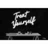 LED Flex Neon Sign - Treat Yourself / Size: 30"W x 20"H x 1"D / 12 Font Color Options: Dark Blue, Gold, Green, Hot Pink, Light Blue, Light Pink, Orange, Purple, Red, Warm White, White and Yellow