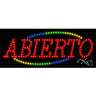 LED Sign - Abierto / 11"H x 27"W x 1"D