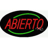 LED Sign - Abierto / 15"H x 27"W x 1"D