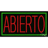 LED Sign - Abierto / 17"H x 32"W x 1"D