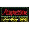 LED Sign - Acupressure / 17"H x 32"W x 1"D