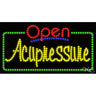 LED Sign - Acupressure Open / 17"H x 32"W x 1"D