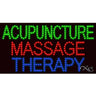 LED Sign - Acupuncture Massage Therapy / 17"H x 32"W x 1"D