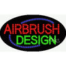 LED Sign - Airbrush Design / 15"H x 27"W x 1"D
