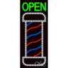 LED Sign - Barber Open / 27"H x 11"W x 1"D