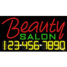 LED Sign - Beauty Salon / 17"H x 32"W x 1"D