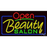 LED Sign - Beauty Salon Open / 17"H x 32"W x 1"D