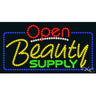 LED Sign - Beauty Supply Open / 17"H x 32"W x 1"D