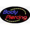 LED Sign - Body Piercing / 15"H x 27"W x 1"D