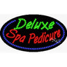 LED Sign - Deluxe Spa Pedicure / 15"H x 27"W x 1"D