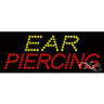 LED Sign - Ear Piercing / 8"H x 20"W x 1"D