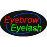 LED Sign - Eyebrow Eyelash / 15"H x 27"W x 1"D