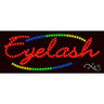 LED Sign - Eyelash / 11"H x 27"W x 1"D